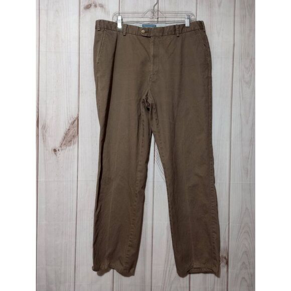Peter Millar Pants Men's 38 Brown Chino - Picture 1 of 7